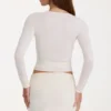 Soft Knit Wrap Top in Ivory Soft Knit Wrap Top in Ivory