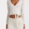 Soft Knit Wrap Top in Ivory Soft Knit Wrap Top in Ivory