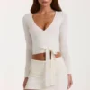 Soft Knit Wrap Top in Ivory Soft Knit Wrap Top in Ivory
