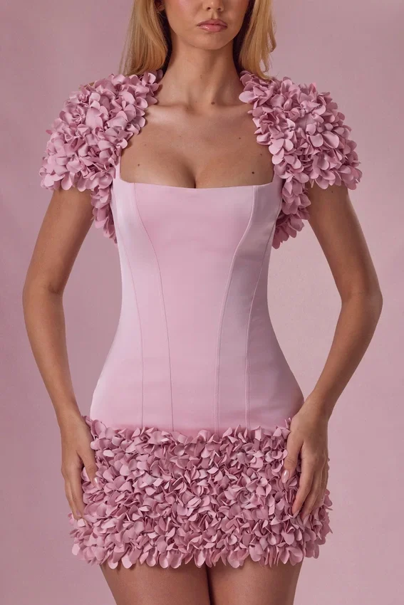 Soretta Cropped Bolero in Blush Pink Soretta Cropped Bolero in Blush Pink