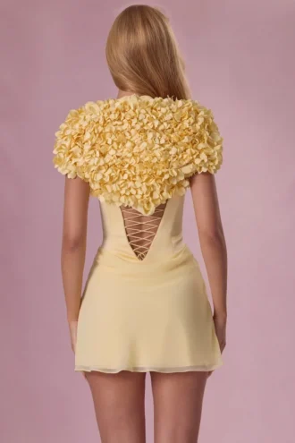 Soretta Cropped Bolero in Butter Yellow Soretta Cropped Bolero in Butter Yellow