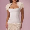 Soretta Cropped Bolero in Ivory Soretta Cropped Bolero in Ivory
