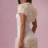 Soretta Cropped Bolero in Ivory Soretta Cropped Bolero in Ivory