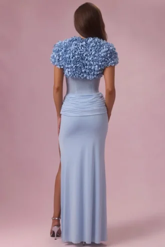 Soretta Cropped Bolero in Powder Blue Soretta Cropped Bolero in Powder Blue