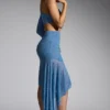 Soustons Embellished Handkerchief Hem Skirt in Smokey Blue Soustons Embellished Handkerchief Hem Skirt in Smokey Blue