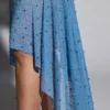 Soustons Embellished Handkerchief Hem Skirt in Smokey Blue Soustons Embellished Handkerchief Hem Skirt in Smokey Blue