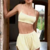 Square-Neck Bralette in Lemon Square-Neck Bralette in Lemon