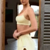 Square-Neck Bralette in Lemon Square-Neck Bralette in Lemon