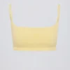 Square-Neck Bralette in Lemon Square-Neck Bralette in Lemon