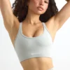 Strappy Define Luxe Sports Bra in Grey