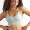 Strappy Define Luxe Sports Bra in Grey