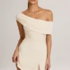 Suhana Modal Asymmetric A-Line Mini Dress in Ivory Suhana Modal Asymmetric A-Line Mini Dress in Ivory