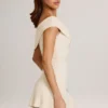 Suhana Modal Asymmetric A-Line Mini Dress in Ivory Suhana Modal Asymmetric A-Line Mini Dress in Ivory