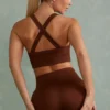 Super Sculpt Mini Shorts in Brown Super Sculpt Mini Shorts in Brown