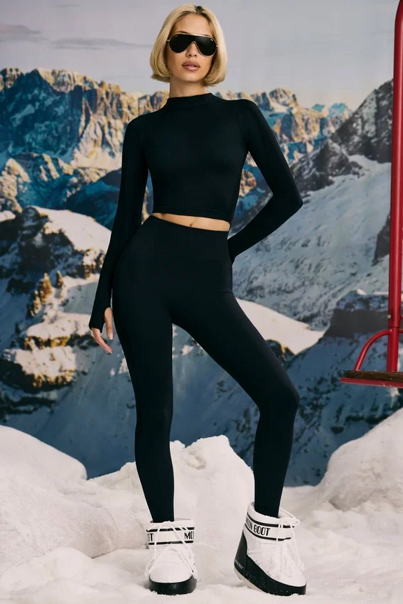 Super Sculpt Seamless Base Layer Leggings in Black Super Sculpt Seamless Base Layer Leggings in Black