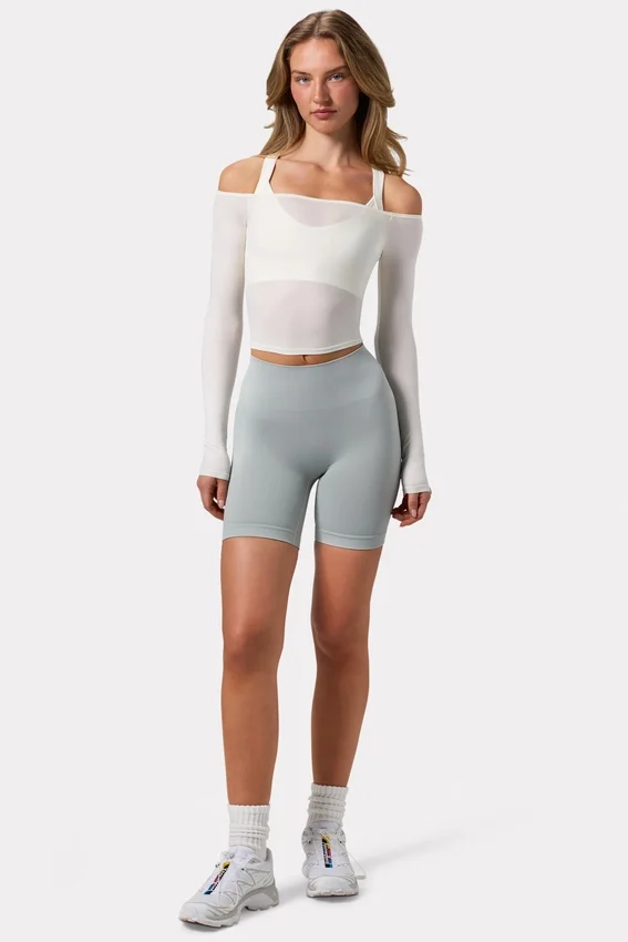 Super Sculpt Seamless Biker Shorts in Grey Super Sculpt Seamless Biker Shorts in Grey