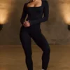 Super Sculpt Seamless Full-Length Jumpsuit in Black Super Sculpt Seamless Full-Length Jumpsuit in Black