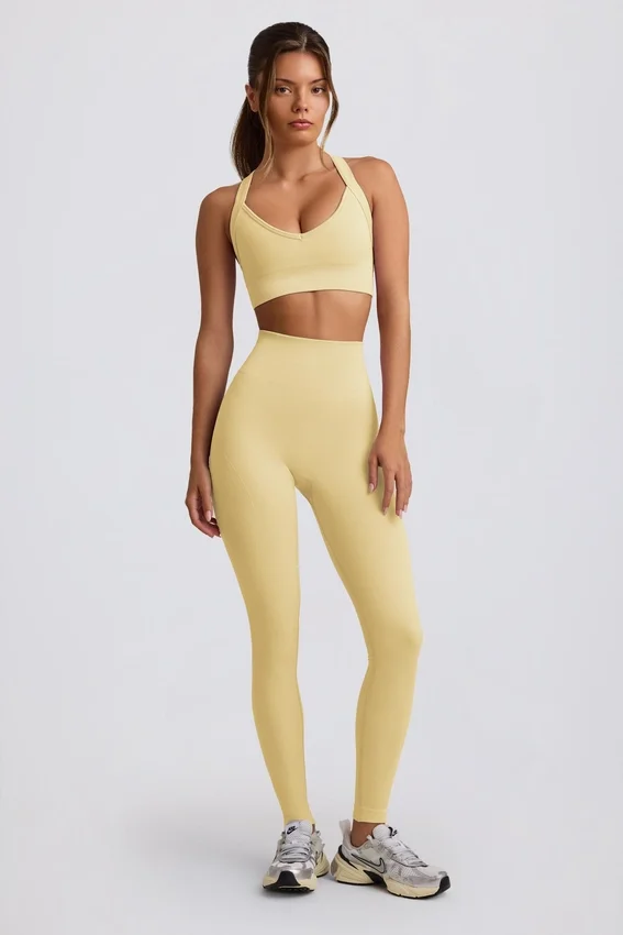Super Sculpt Seamless High-Waist Leggings in Butter Yellow Super Sculpt Seamless High-Waist Leggings in Butter Yellow