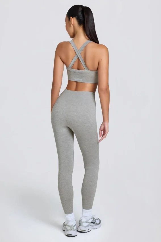 Super Sculpt Seamless High-Waist Leggings in Grey Marl Super Sculpt Seamless High-Waist Leggings in Grey Marl