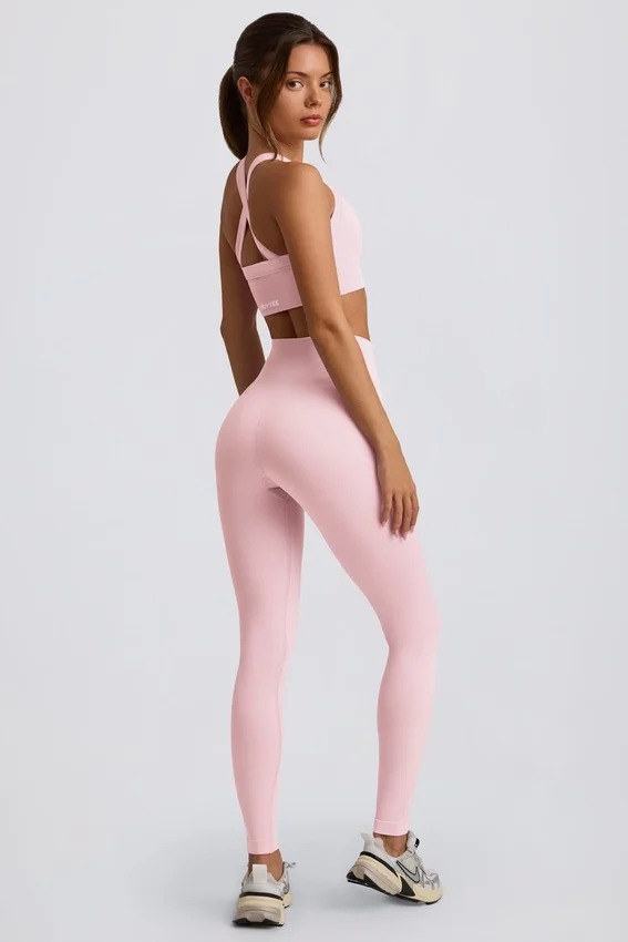Super Sculpt Seamless High-Waist Leggings in Powder Pink Super Sculpt Seamless High-Waist Leggings in Powder Pink