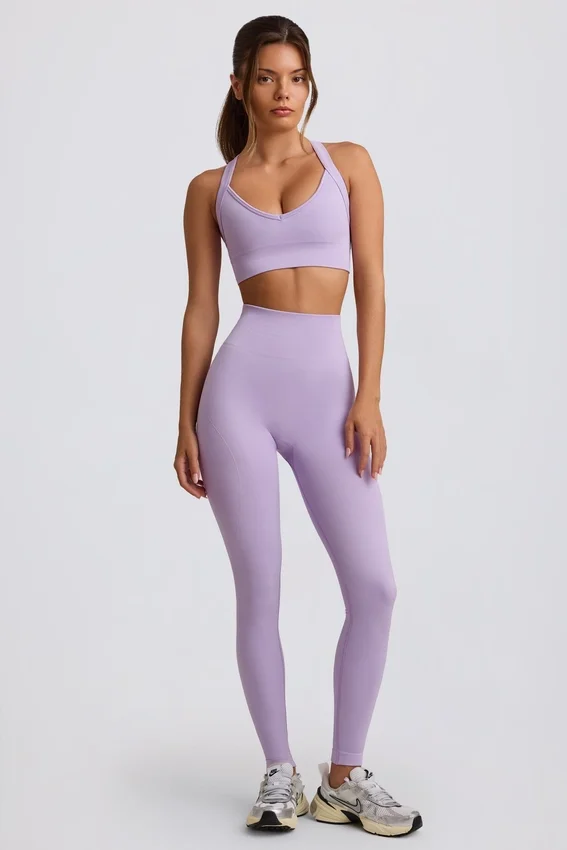 Super Sculpt Seamless High-Waist Leggings in Soft Lilac Super Sculpt Seamless High-Waist Leggings in Soft Lilac