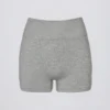Super Sculpt Seamless Mini Shorts in Grey Marl Super Sculpt Seamless Mini Shorts in Grey Marl