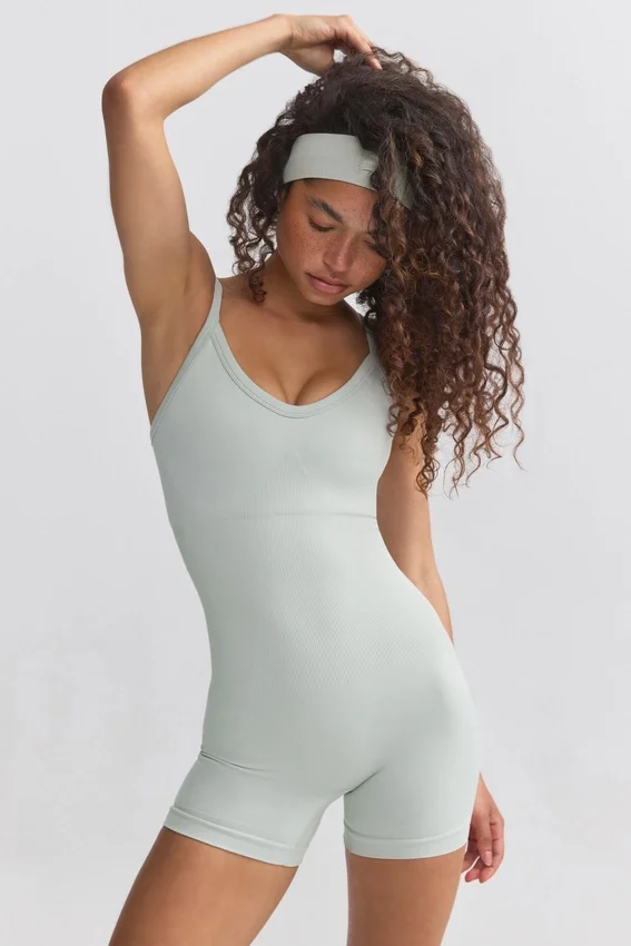 Super Sculpt Seamless Unitard in Grey Super Sculpt Seamless Unitard in Grey