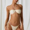 Tahiti Underwired Halterneck Bikini Top in Pearl White Tahiti Underwired Halterneck Bikini Top in Pearl White