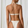 Tahiti Underwired Halterneck Bikini Top in Pearl White Tahiti Underwired Halterneck Bikini Top in Pearl White