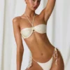 Tahiti Underwired Halterneck Bikini Top in Pearl White Tahiti Underwired Halterneck Bikini Top in Pearl White