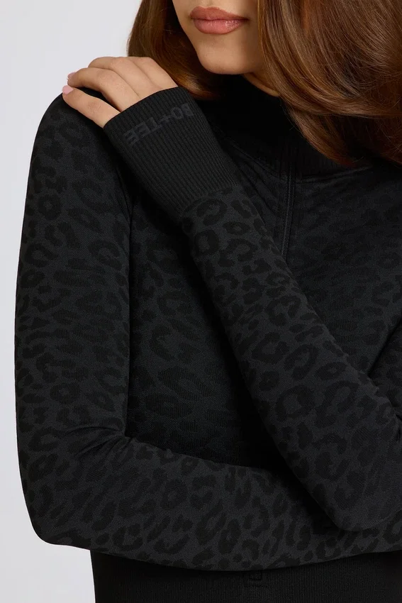 Thermal Base-Layer Jumpsuit in Black Leopard Thermal Base-Layer Jumpsuit in Black Leopard