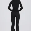 Thermal Base-Layer Jumpsuit in Black Leopard Thermal Base-Layer Jumpsuit in Black Leopard