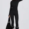 Thermal Base-Layer Jumpsuit in Black Leopard Thermal Base-Layer Jumpsuit in Black Leopard