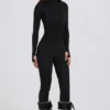 Thermal Base-Layer Jumpsuit in Black Leopard Thermal Base-Layer Jumpsuit in Black Leopard