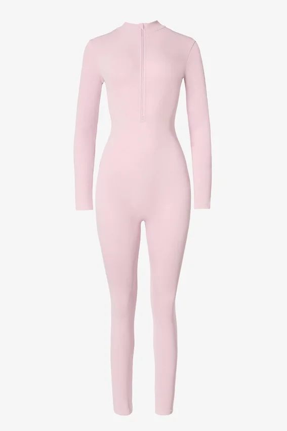 Thermal Base-Layer Jumpsuit in Powder Pink Thermal Base-Layer Jumpsuit in Powder Pink