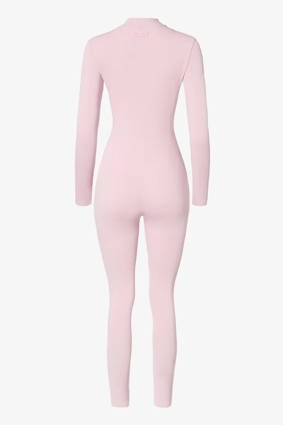 Thermal Base-Layer Jumpsuit in Powder Pink Thermal Base-Layer Jumpsuit in Powder Pink