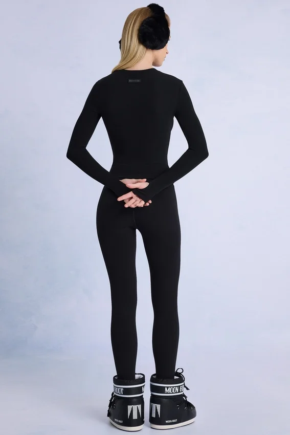 Thermal Base-Layer Leggings in Black Thermal Base-Layer Leggings in Black