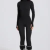 Thermal Base-Layer Leggings in Black Leopard Thermal Base-Layer Leggings in Black Leopard