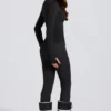Thermal Base-Layer Leggings in Black Leopard Thermal Base-Layer Leggings in Black Leopard