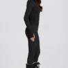 Thermal Base-Layer Leggings in Black Leopard Thermal Base-Layer Leggings in Black Leopard