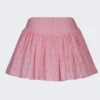 Thia Bow-Detail Broderie Anglaise Mini Skirt in Soft Pink Thia Bow-Detail Broderie Anglaise Mini Skirt in Soft Pink