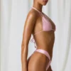 Tropics Double-Strap Triangle Bikini Top in Soft Pink Tropics Double-Strap Triangle Bikini Top in Soft Pink