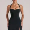 Vita Longline Halterneck Top in Black Vita Longline Halterneck Top in Black