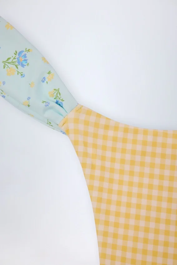 Valencia Cheeky Bikini Bottoms in Yellow Gingham Valencia Cheeky Bikini Bottoms in Yellow Gingham