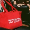 Velika Towelling Tote Bag in Fiery Red Velika Towelling Tote Bag in Fiery Red