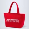 Velika Towelling Tote Bag in Fiery Red Velika Towelling Tote Bag in Fiery Red