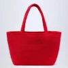 Velika Towelling Tote Bag in Fiery Red Velika Towelling Tote Bag in Fiery Red
