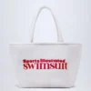 Velika Towelling Tote Bag in White Velika Towelling Tote Bag in White