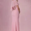 Velina Chiffon Cape in Blush Pink Velina Chiffon Cape in Blush Pink