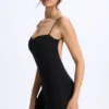 Vera Modal Sweetheart-Neck Low-Back Unitard in Black Vera Modal Sweetheart-Neck Low-Back Unitard in Black